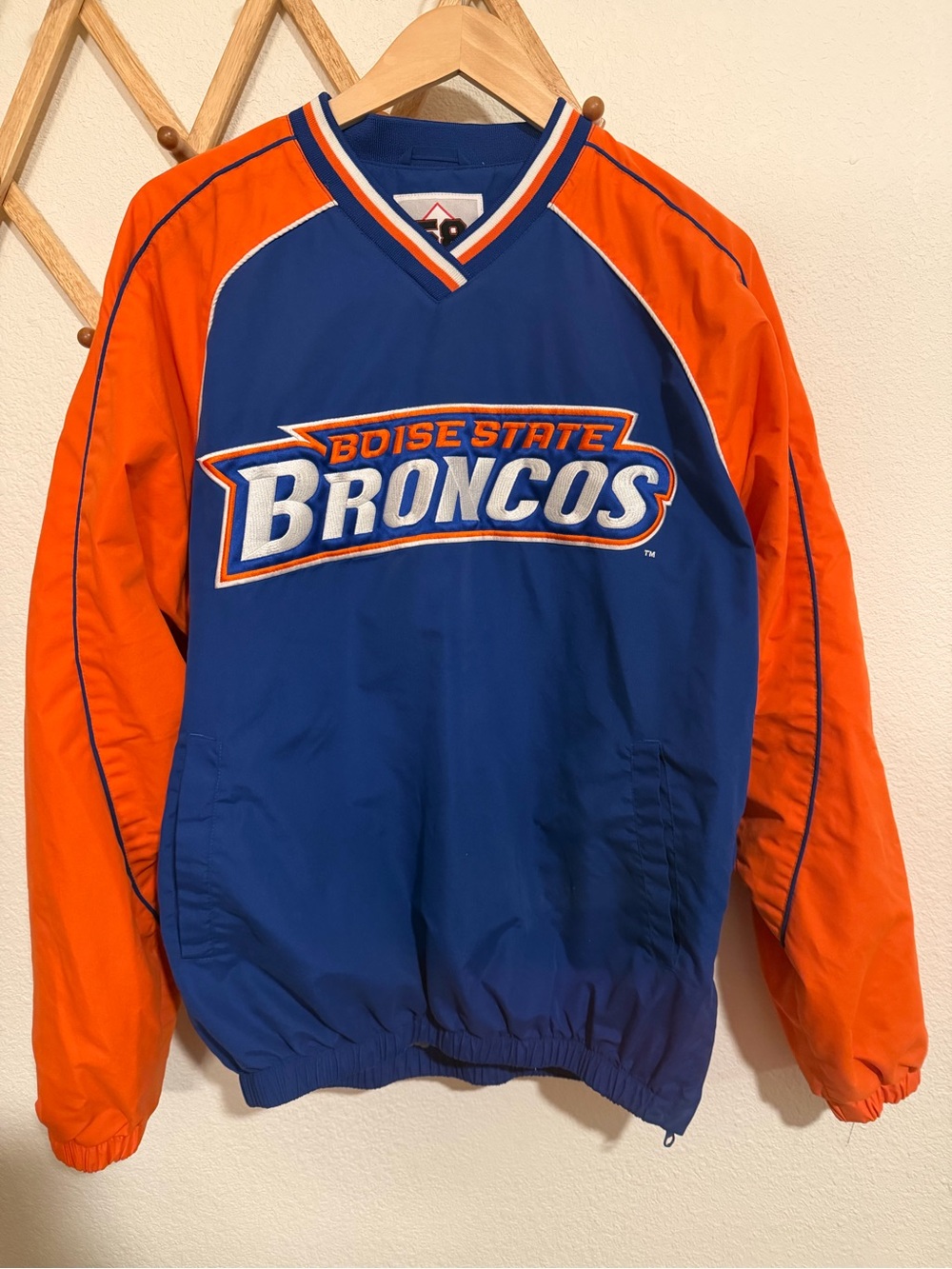 Retro Boise State Broncos Pullover Jacket